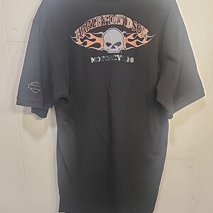 Harley-Davidson Black Tee with Skull Design